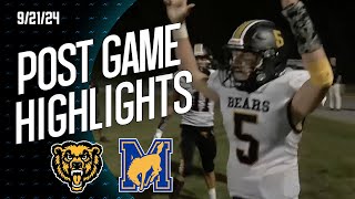 Football: Mahanoy Area vs. Marian Catholic (9-21-24)