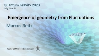 QG2023 - Marcus Reitz: Emergence of Geometry from Fluctuations