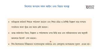 ১৬.১২. অধ্যায় ১৬ : কিশোর অপরাধ দমন আইন ও বিচার ব্যবস্থা [SSC]