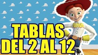 Tablas de multiplicar del 2 al 12 | con JESSIE Toy Story 4 | Aprende las tablas de multiplicar