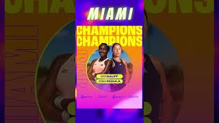 Tennis WTA Miami 2023 Doubles Champions Coco Gauff and Jessica Pegula #shorts