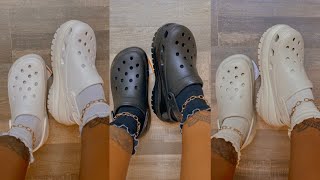 CROCS MEGA CRUSH CLOG UNBOXING REVIEW & TRY ON HAUL | VERY DETAILED FT. CROC SOCKS & NEW COLORWAYS!