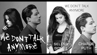 Charlie Puth - We Don't Talk Anymore (feat. Selena Gomez) [Official Lyrics Video] 🎵