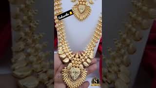 🤓🤓##awesome Kerala necklace and haram set #microgold kerala jewels collections.1699₹😱😱😱😱😱