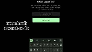 New MEMHASH redeem Secret Code | Time Limited  ⌚⌛