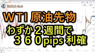 (WTI原油先物) わずか2週間で360pips利確 by Haluhalo Next