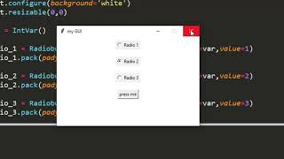Radiobutton in tkinter // methods and attributes // tkinter tutorial in hindi // Dynamic Coding
