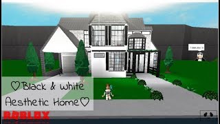 Black White Aesthetic Home Speed Build Roblox Bloxburg