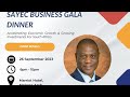 Deputy President Paul Mashatile delivers keynote address at the SAYEC Business Gala Dinner