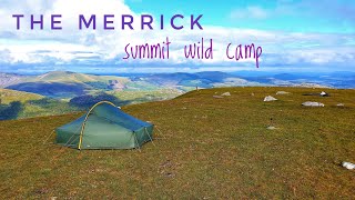 Scotland wild camp |  The Merrick |  Galloway