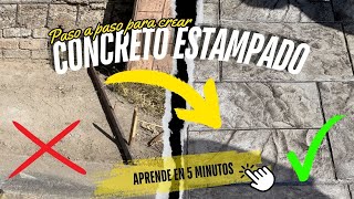 ✅ Cómo Hacer Concreto Estampado: Guía Paso a Paso desde la Mezcla hasta el Resultado Final