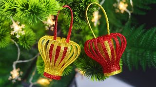 DIY Christmas Ornament For Christmas Decoration | Christmas Crafts | Glitter Foam Sheet Crafts