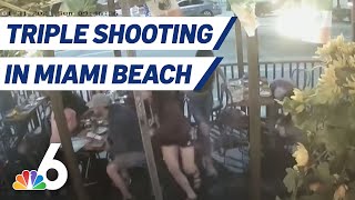 Surveillance Footage Shows Customers Ducking Under Tables During Miami Beach Shooting