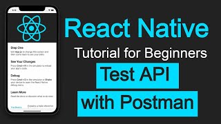 React Native tutorial #51 Test API with Postman