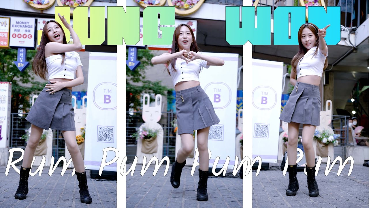 팀비 ティムビー TIM B 정원 ジョンウォン JungWon ( F(x) - Rum Pum Pum Pum ) Fancam 4K ...