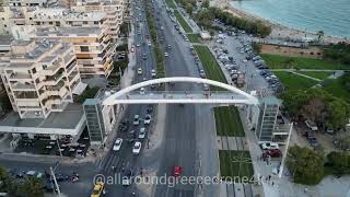 ΠΕΖΟ ΓΕΦΥΡΑ ΑΛΙΜΟΣ - PEDESTRIAN BRIDGE ALIMOS, ΑΘΗΝΑ - ATHENS, ΕΛΛΑΔΑ - GREECE, DRONE 4K, NO EDIT