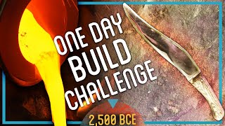 How to Make the SHARPEST Bronze Knife (ONE DAY CHALLENGE)