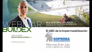 Webinar SOPREMA: El ABC de la impermeabilización