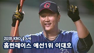 [2018 KBO 올스타전] 홈런 10개! 홈런레이스 결승에 진출하는 이대호!! (07.13)