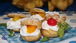 How to make chewy cream puff もっちりシュークリームみたいなやつ