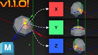 Maya Script Update: Align Entire Object by Face Normal to X/Y/Z Axes