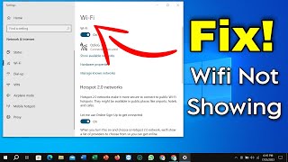 WiFi Not Showing in Settings On Windows 10 || Fix Missing WiFi
