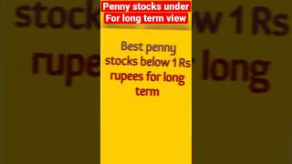 5 Penny Stocks 2023 | Penny Stock to Buy now | Penny Stock Below 1 ₹ #shorts #stocks @Stocksbasket55