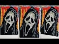 How to make 3d origami Halloween Ghostface painting