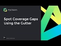 How to use the gutter to quickly spot missing tests in PyCharm