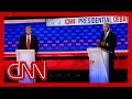Biden and Trump begin debate without a handshake