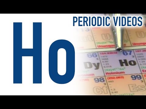 Is holmium a main group element?