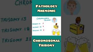 Chromosomal Trisomy -mnemonic | Pathology, Genetics, Medicine  | #shorts