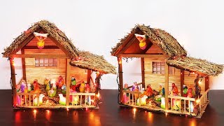 How To Make Easy Christmas Crib Diy Nativity Scene Christmas