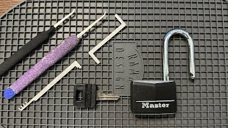 How to pick a MasterLock 141 DLF - Beginner lock picking