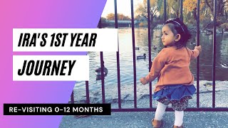Ira's 12 months Journey | Baby Girl's 1st year Journey | Pandemic baby birthday | Ira's Journey