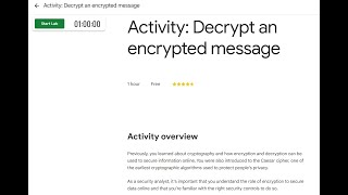 Activity: Decrypt an encrypted message