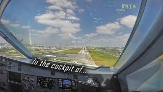 IN THE COCKPIT OF IBERIA A330 LANDING AT MIAMI! + ATC Radar/Audio