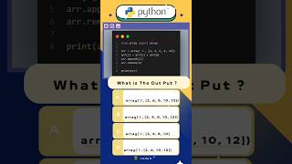 Test Your Skills with This Engaging Python Array Quiz 🐍 #learnpython