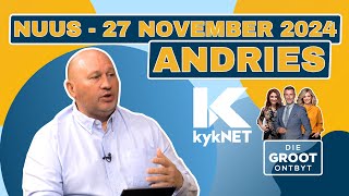 Koerantbespreking | Andries Cornelissen - Bulletin |  27 November 2024