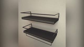 ZGO Floating Shelves for Wall Set of 2  Installation video guide and vision effect.