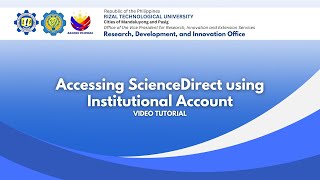 Accessing ScienceDirect Using Institutional Email