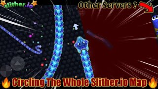 I CIRCLED THE WHOLE SLITHER.IO LOBBY | Circling the Whole Slither.io Map (Epic GamePlay) Part 7