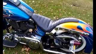 motorcycle Harley Davidson FLSTN custom Jockey shift walk around go to whiskeybreath7 channel