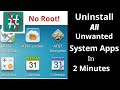 Remove All Android System Bloatware Without Root in 2 minutes - The Easiest Method!