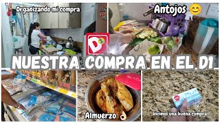 NUESTRA COMPRA EN EL D1🛒 ALMUERZO POLLO ASADO 🍗 ES UNA BUENA COMPRA 😉