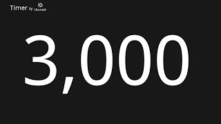 3000 Second Countup Timer