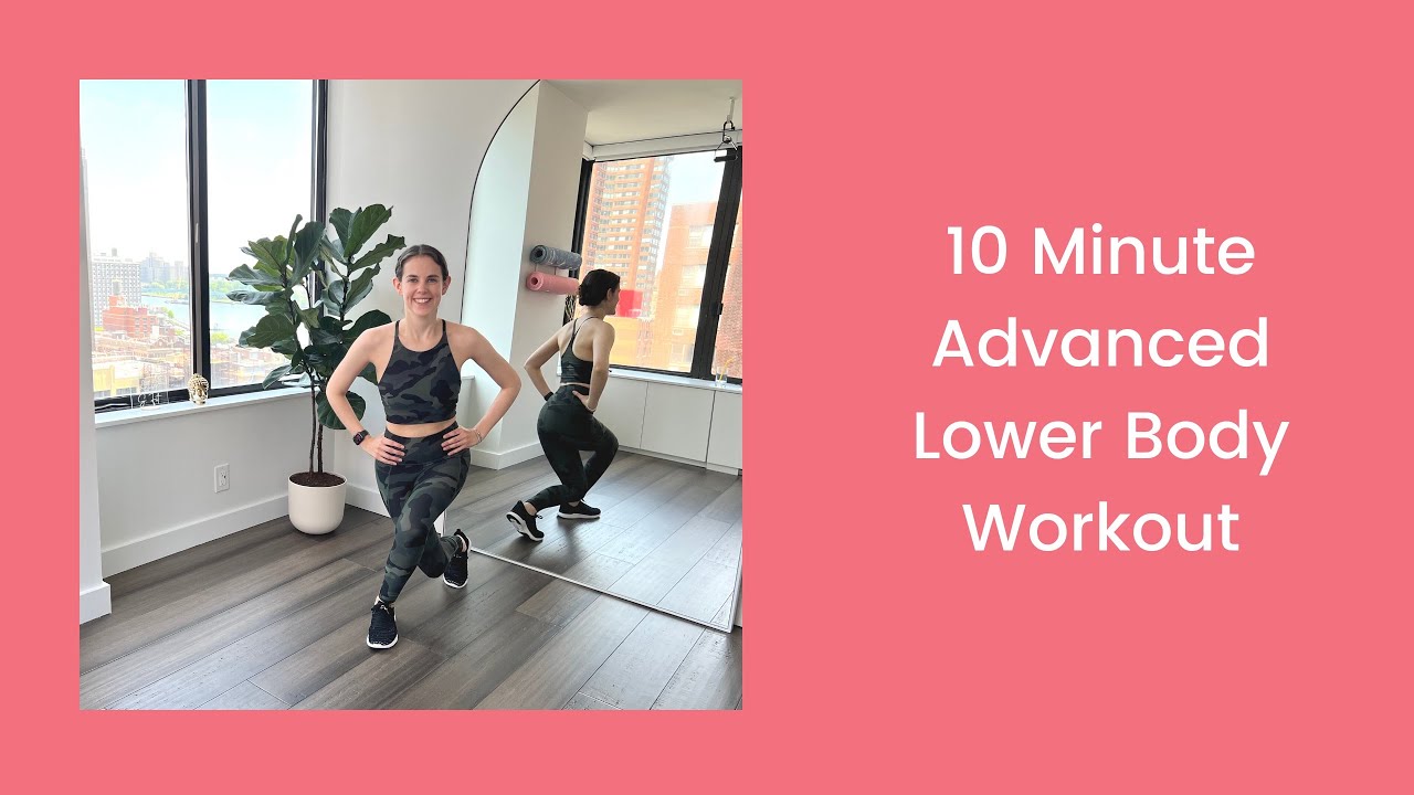10 Minute Advanced Lower Body No Jumping And No Weights Youtube