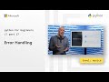Error Handling | Python for Beginners [17 of 44]