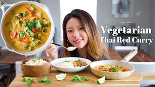 Delicious Vegetarian Thai Red Curry Recipe // Never Order Out Again!