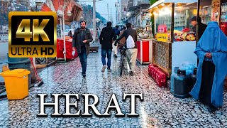 HERAT - Walking in Herat 4K | افغانستان - هرات - چوک گلها الی چهارراهی آمریت